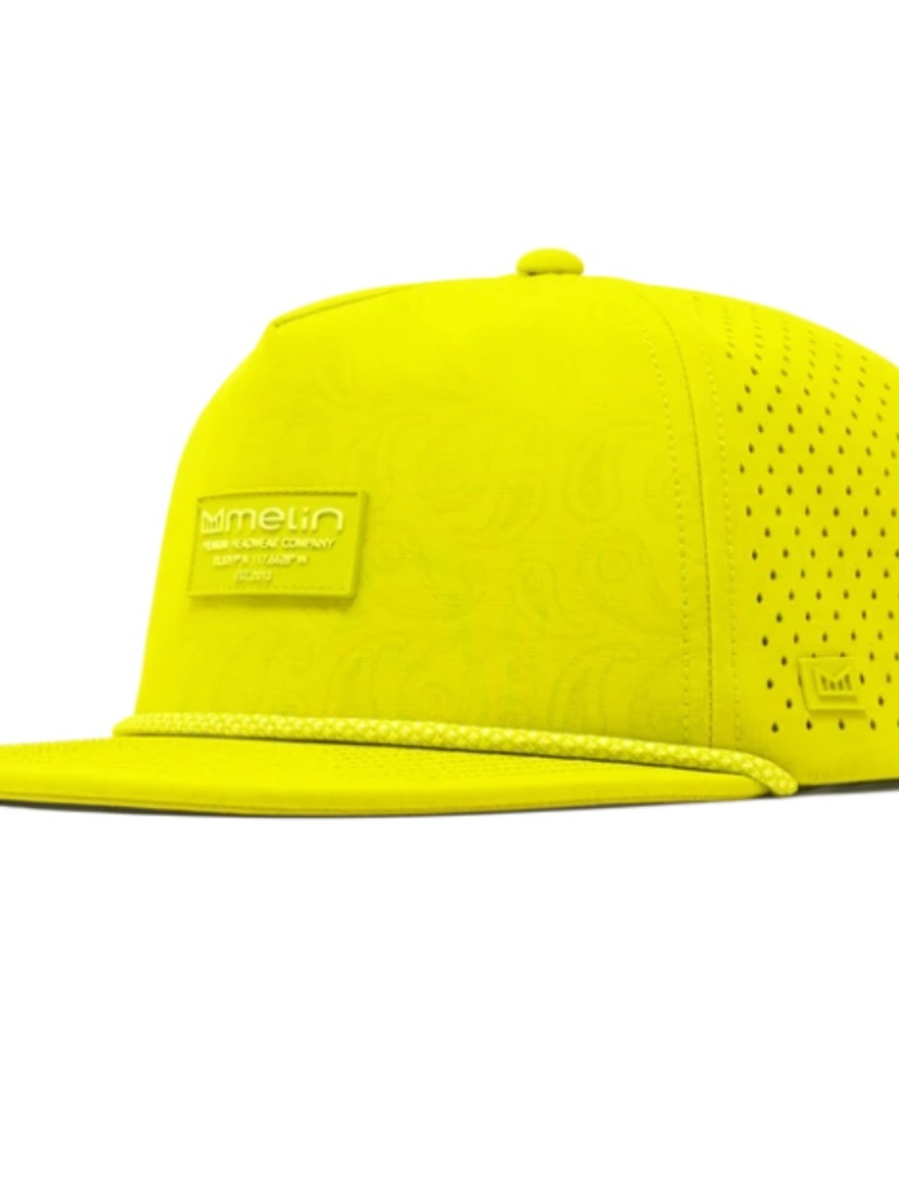 NWT CORONADO LINKS HYDRO Performance Snapback Hat Neon Yellow Classic Size